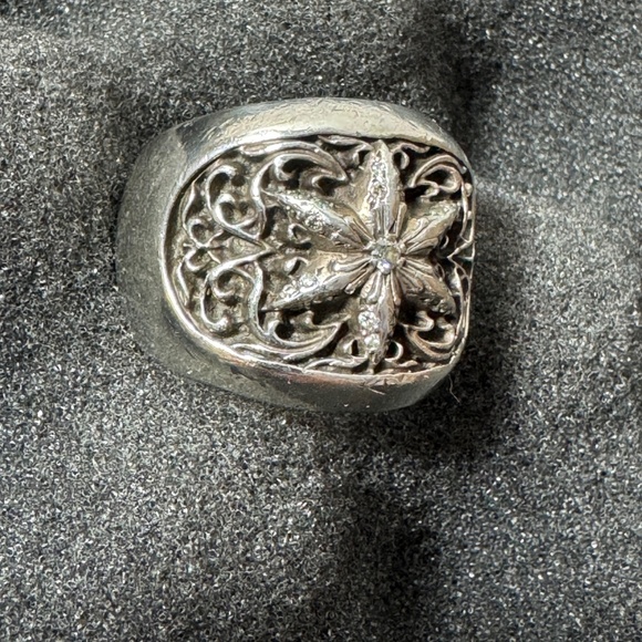 Chrome Hearts six point with diamond center men's ring - Picture 7 of 16